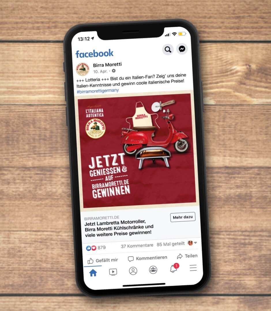 Moretti Social Media
